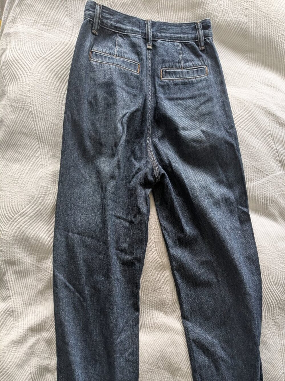 Madewell Wide‑Leg Jeans – Dark Wash – Size 24P - Picture 2 of 4